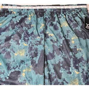 Xersion Men's 3XL-T Basketball Shorts Polyester Blue Camo Elastic Waistband